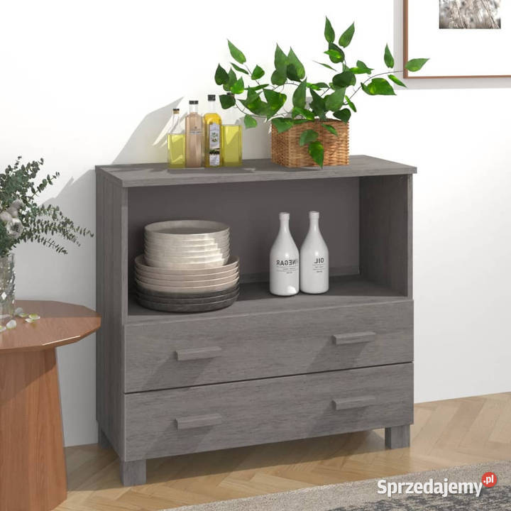 Szafka HAMAR jasnoszara 85x35x80 drewno sosnowe mazowieckie Warszawa