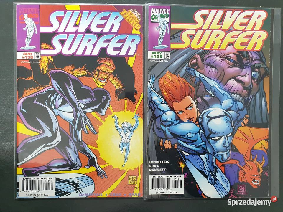 Silver Surfer 16 oryginalnych komiksów Marvel Gdynia