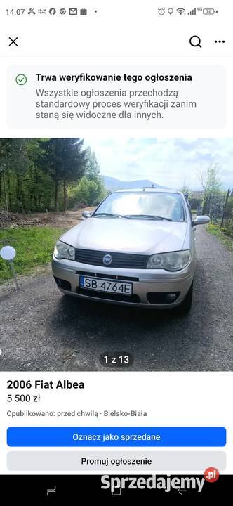 Fiat Albea 77KM Bielsko-Biała