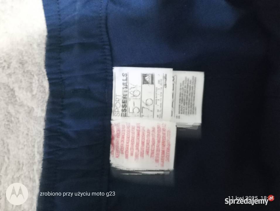 Spodnie dresowe młodzieżowe 176 Adidas mazowieckie