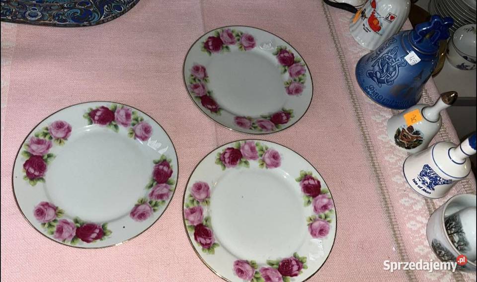 Talerzyk deserowy Róża Cecylie Bez sygnatury pomorskie Gdańsk