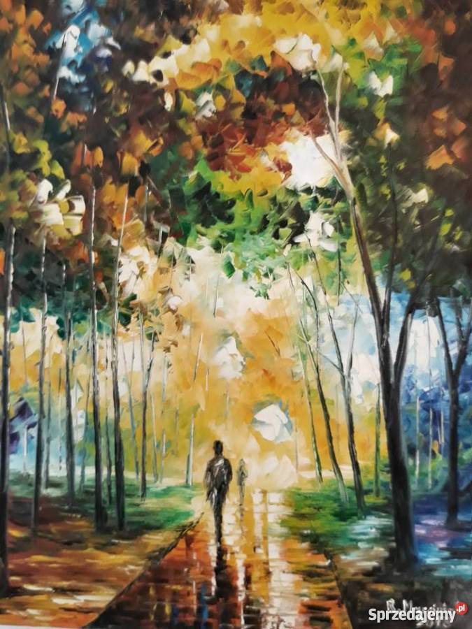 RMarciniak Spacerujący relaksowicze olej na