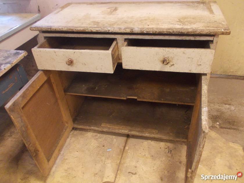 Przedwojenna drewniana komoda Bielsko-Biała