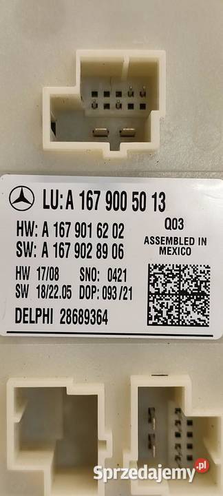 MERCEDES GLE53 W167 MODUŁ KLAPY BAGAŻNIKA Komputery