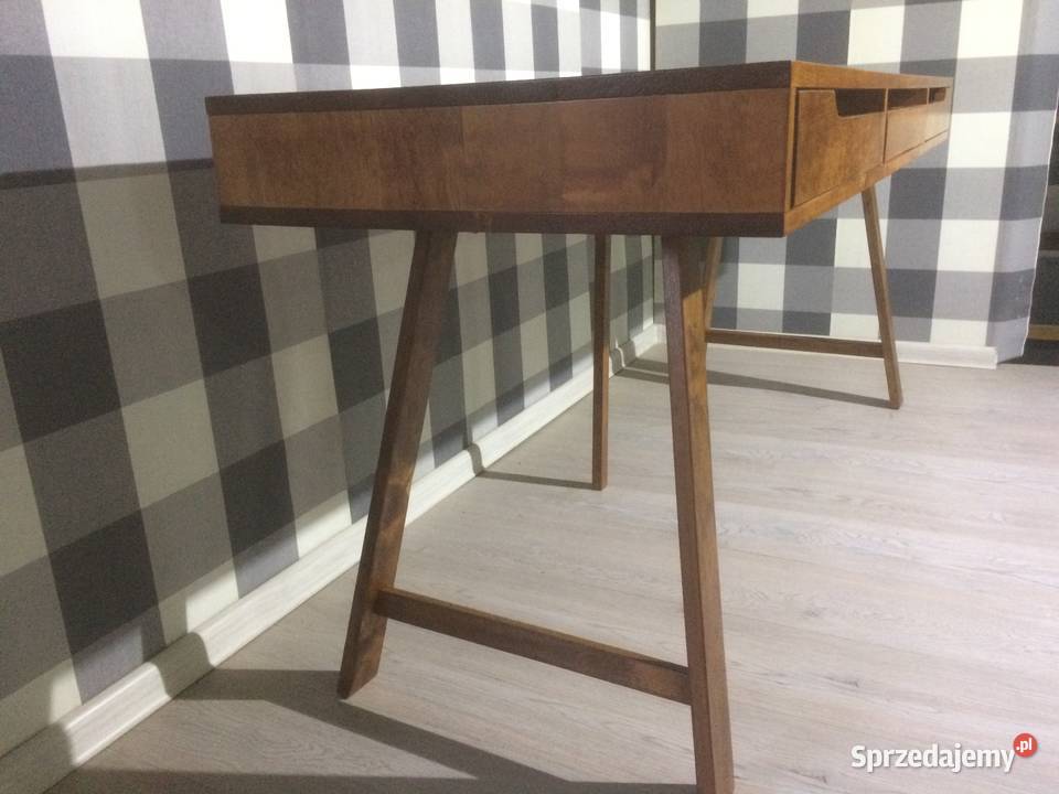 Biurko w stylu skandynawskim 150 drewniane kolor Warszawa