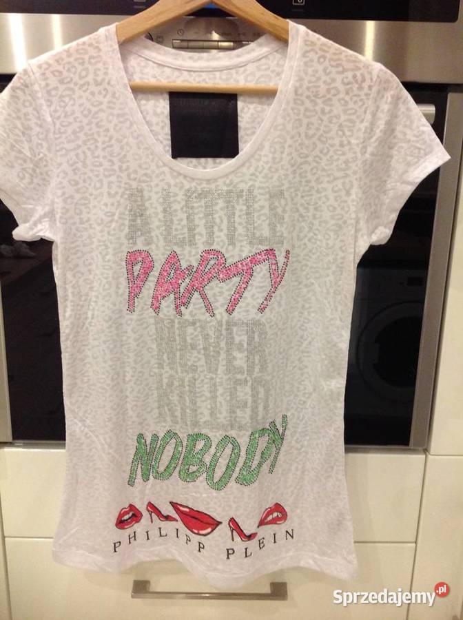 Koszulka Damska PHILLIP PLEIN M j NOWA biały sprzedam