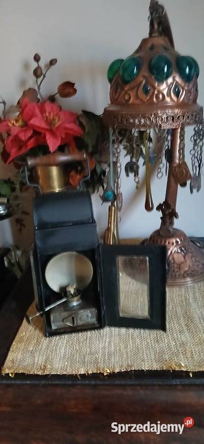 Stara lampa kolejowa Antyki Kraków