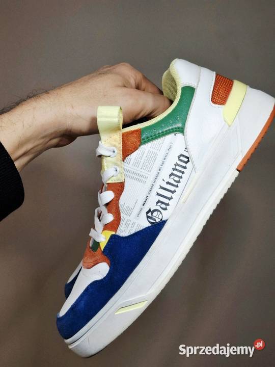 Galliano 41 sneakersy męskie kolorowe skóra Kraków