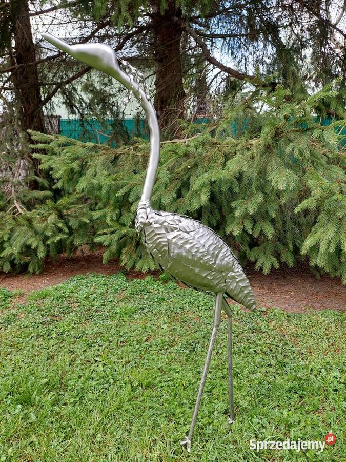 Stalowa figura dekoracyjna stalowy ptak dolnośląskie Wrocław