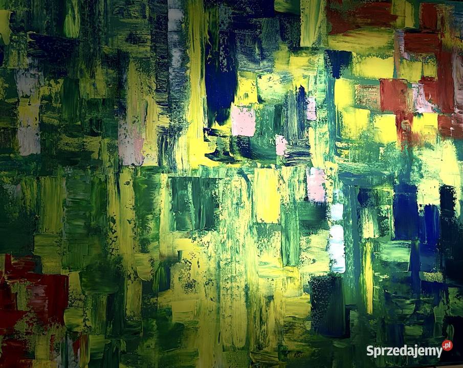 Zryw wiosny zielona abstrakcja