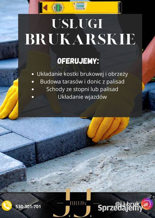 Układanie kostki brukowej Usługi Zduńska Wola