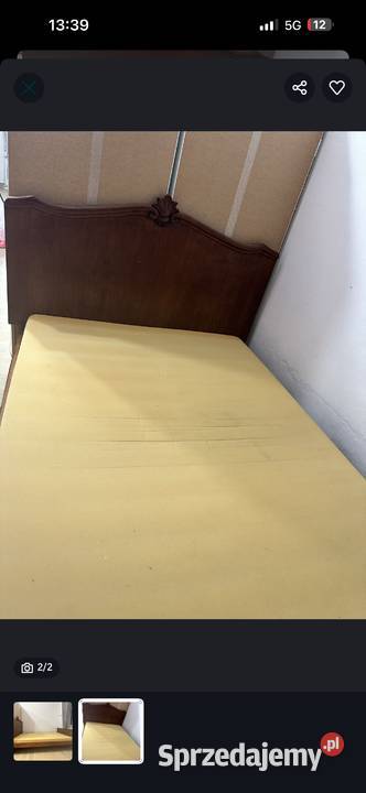 Łóżko 140x200 dębowe z materacem Wrocław