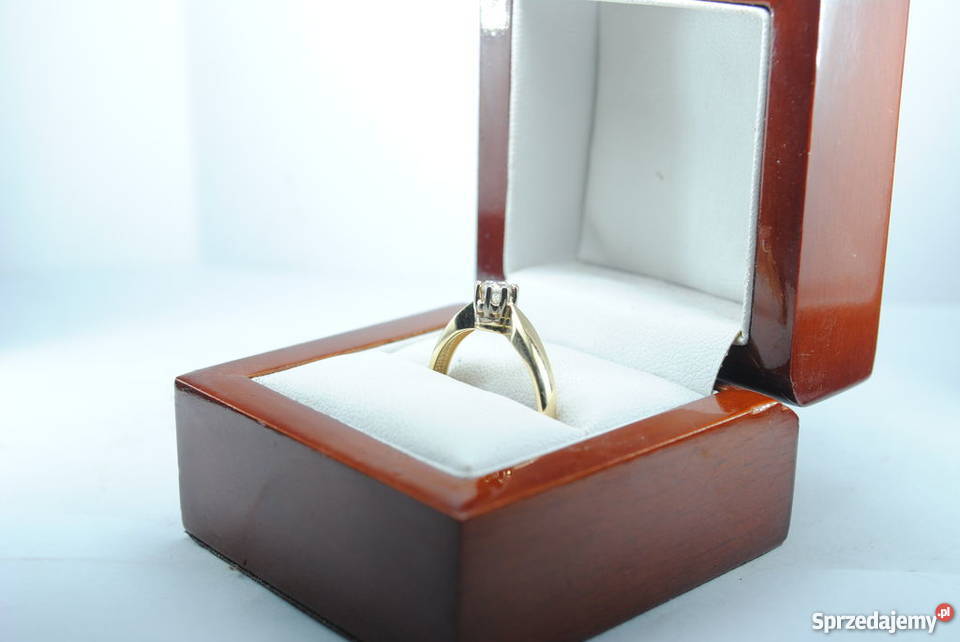 Pierścionek Złoty brylant 033ct Katowice