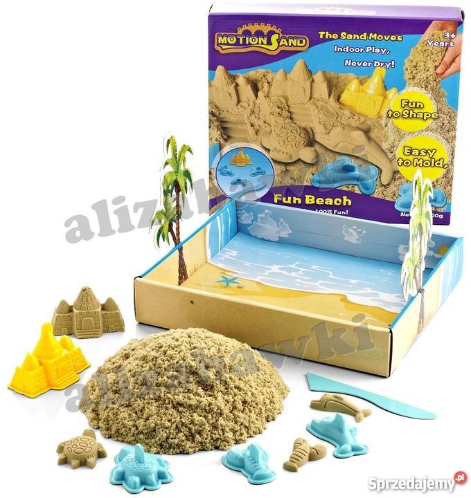 Zestaw 2w1 Piasek Piaskolina 2X500g Foremki Mogilany sprzedam