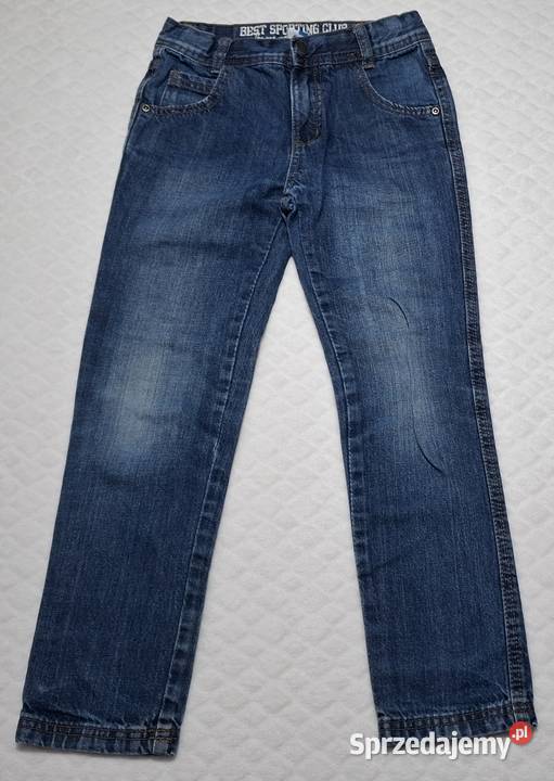 Spodnie chłopięce dżinsy niebieskie Topolino 128