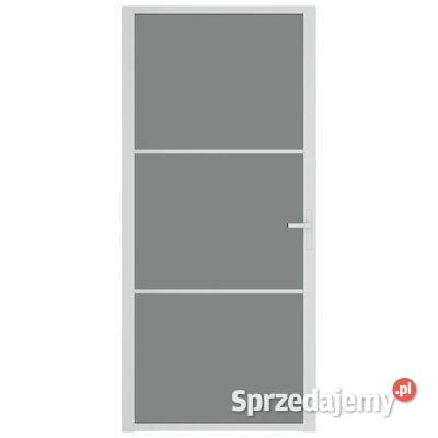 Drzwi wewnętrzne 93x2015 białe szkło ESG i Warszawa