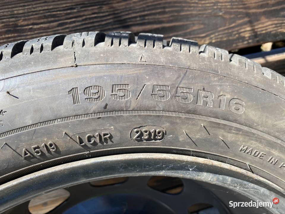 Felgi stalowe z oponami do BMW 16 19555 Średnica 16" Pieszyce sprzedam