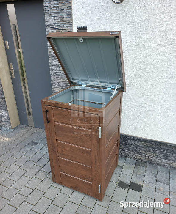 wiata śmietnikowa obudowa kubła 60x65x110 1x120L Miastko