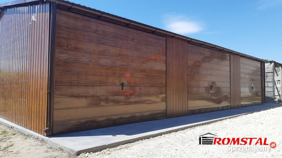 Garaż Blaszany DREWNOPODOBNY 10x6m Hala Magazyn Lewin Brzeski
