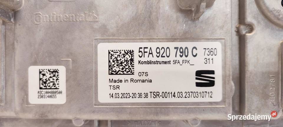 CUPRA FORMENTOR LICZNIK VIRTUAL KOKPIT osobowe sprzedam