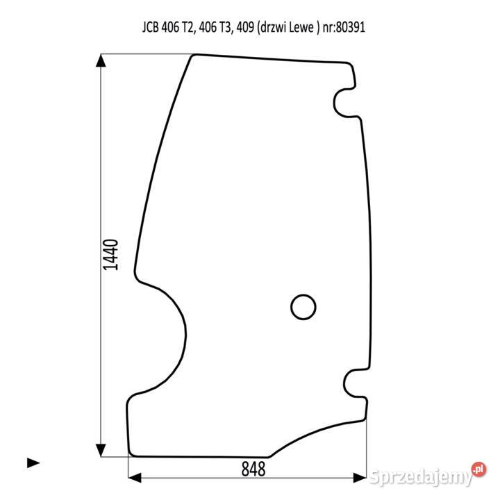JCB 406 409 170 180 210 Szyba drzwi lewe Kielce sprzedam