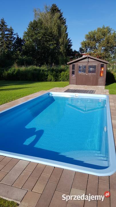 Basen ogrodowy poliestrowy ZESTAW 825x325x155m