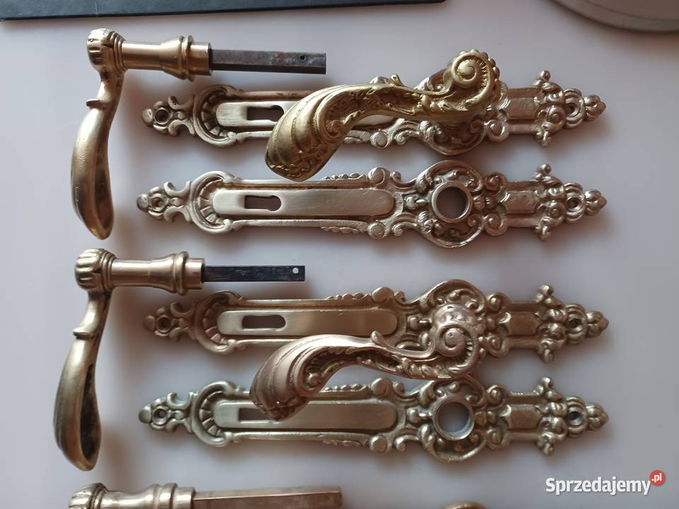 Klamki z szyldami Mosiądz Kolekcja Klamki i uchwyty Poznań