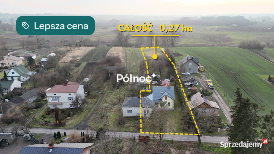 Dom spokojnej ulicy rzeką mieszkalny Hrubieszów