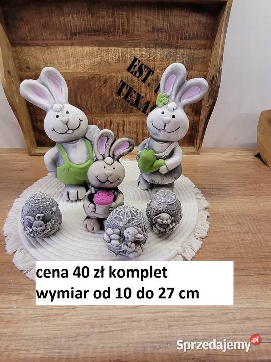 Baranek gipsowy baranki z gipsu pisanka Poznań sprzedam