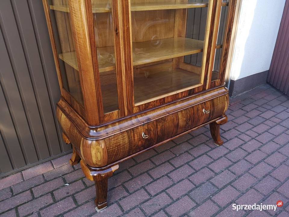 Witryna Serwantka ARTDECO Orzech Politura Stara Swarzędz