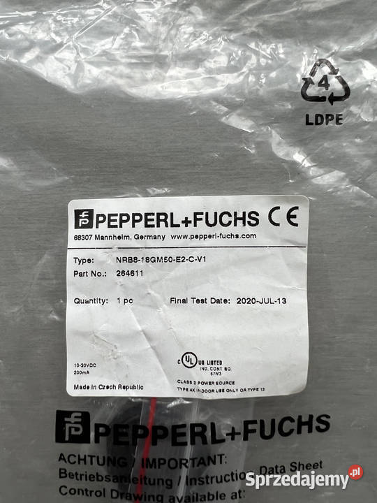 PepperlFuchs NRB818GM50E2CV1 264611 czujnik Gliwice sprzedam