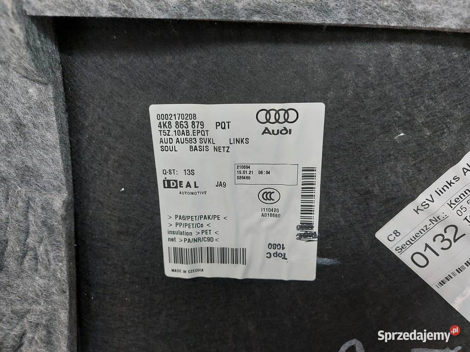Audi A7 II 4K8 4M0 TFSI TAPICERKA BOCZEK dolnośląskie