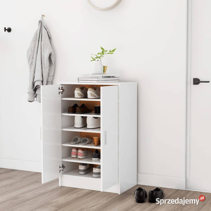 Szafka na buty biała 60x35x92 materiał mazowieckie Warszawa