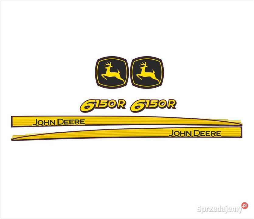 Naklejki John Deere 6150 R MOCNE ODPORNE GRUBE Pleszew