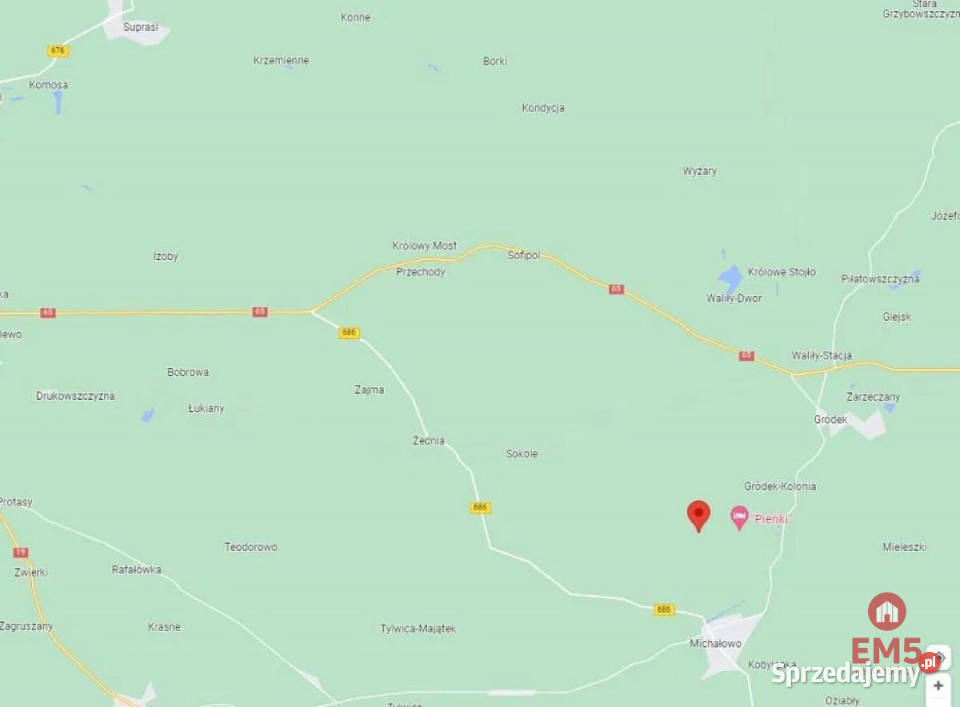 Grunt Pieńki 1911m2