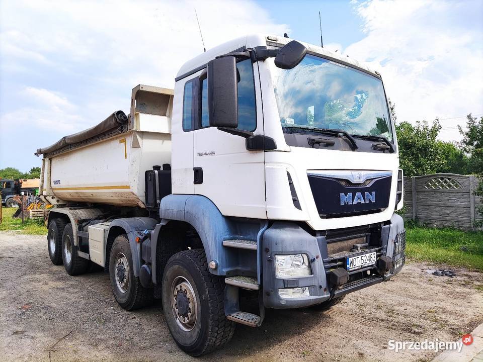 Wywrotka 8x8 MAN TGS 41480 niski przebieg Euro 6 ABS mazowieckie Nadbrzeż