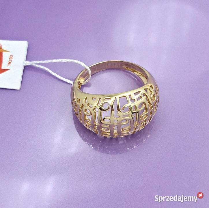 Pierścionek r17 Złoty pr585 Modern Z997 Poznań