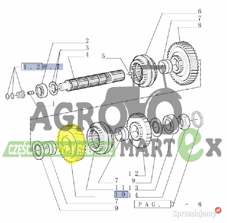5165372 KOŁO ZĘBATE Z37Z38 CNH Wichrów sprzedam