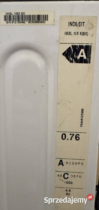 PRALKA INDESIT WISL 105 X EX włoska produkcja