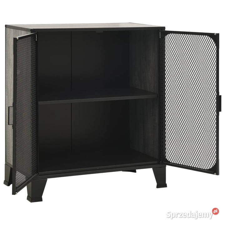 Szafka szara 72x36x82 metal i MDF WM335908 Warszawa
