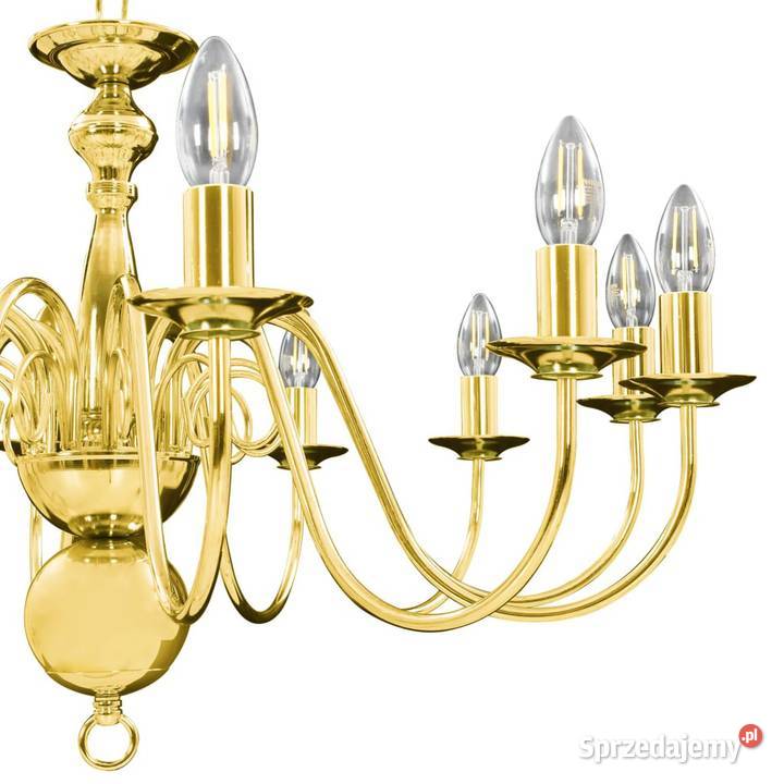 vidaXL Żyrandol złoty 12 żarówek E14 SKU281623 Warszawa