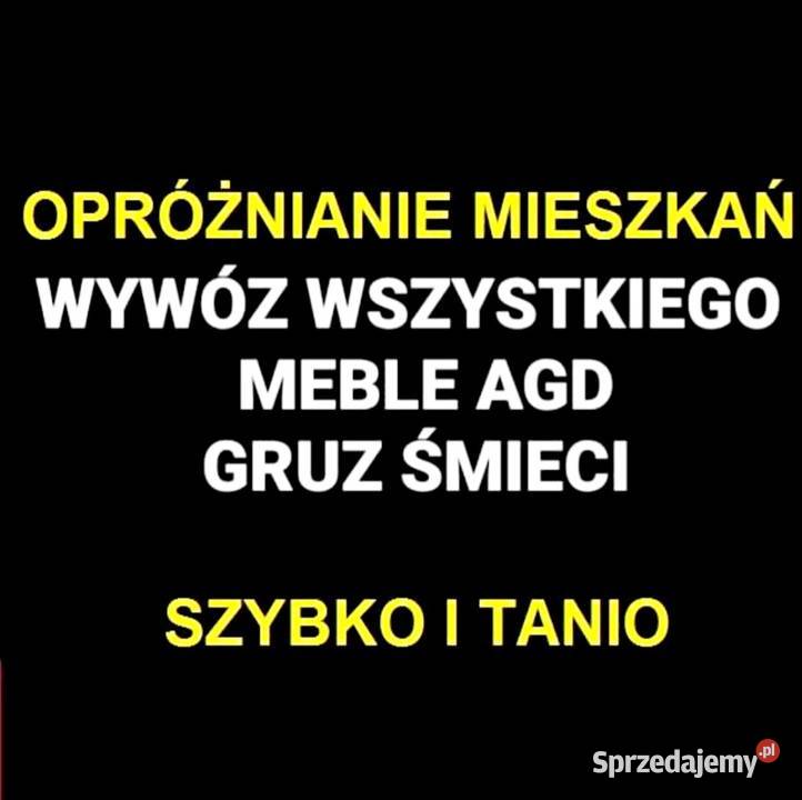 Wywóz Odbiór Utylizacja MEBLI ŚMIECI GRUZU Lublin