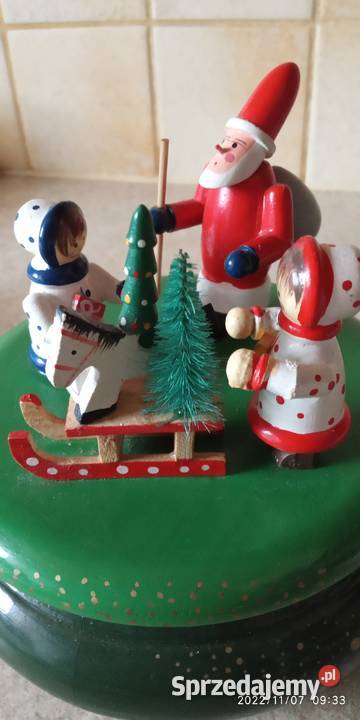 vintage świąteczna pozytywka Nowy Targ