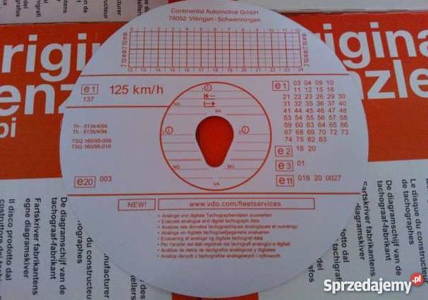 Tarczki do tachografuOriginal Kienzle Kombi