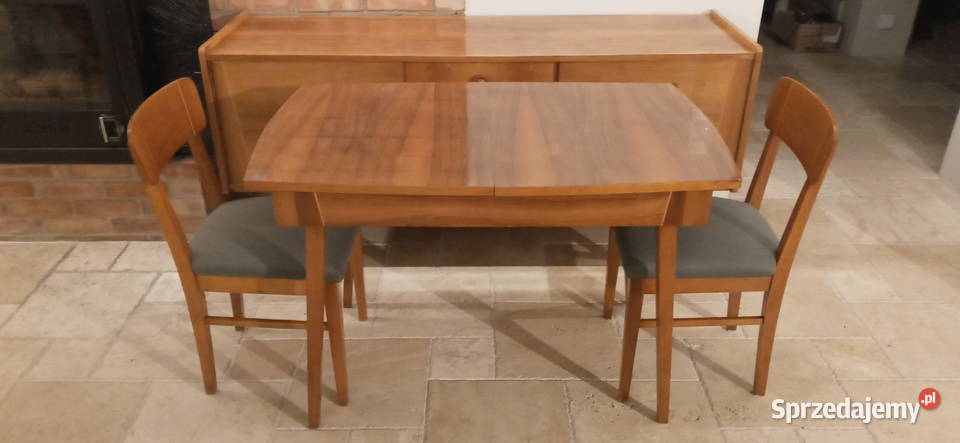 BILEA komoda stół krzesła VINTAGE z lat 60 PRL Sieradz