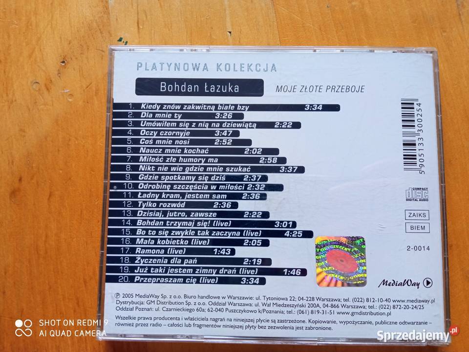 Bohdan Łazuka Moje Złote Przeboje CD Katowice