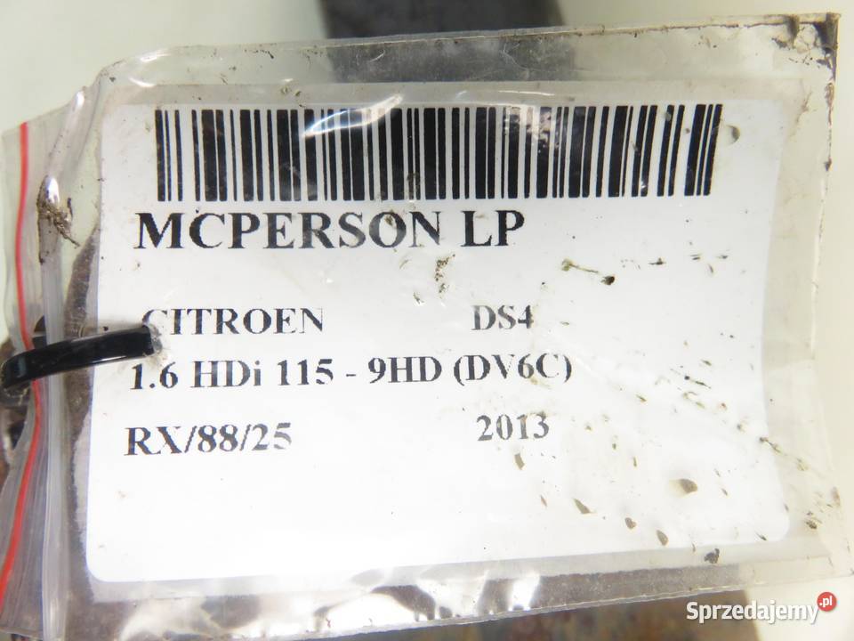 MCPERSON LEWY PRZEDNI CITROEN DS4 16 HDi 115 9HD osobowe małopolskie