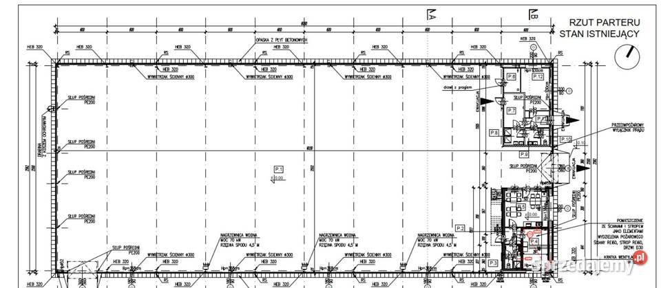 Kompleks hal produkcyjno magazynowych 3 577 m Nieruchomości Rypin