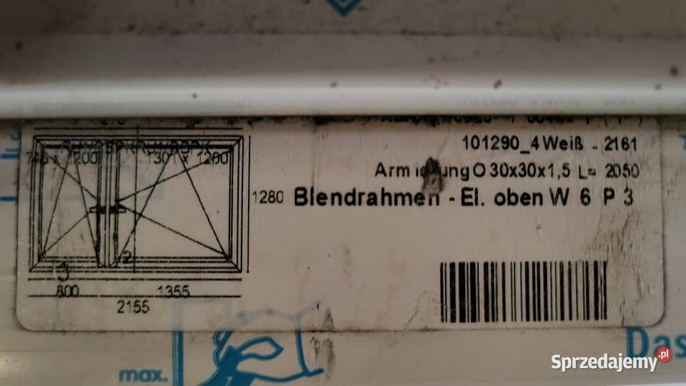 Okno dwuskrzydłowe 2155x1280 białe Koniecpol