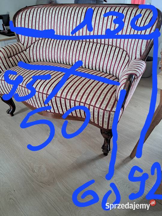 Sofa 2 osobowa plus krzeslo Ełk sprzedam